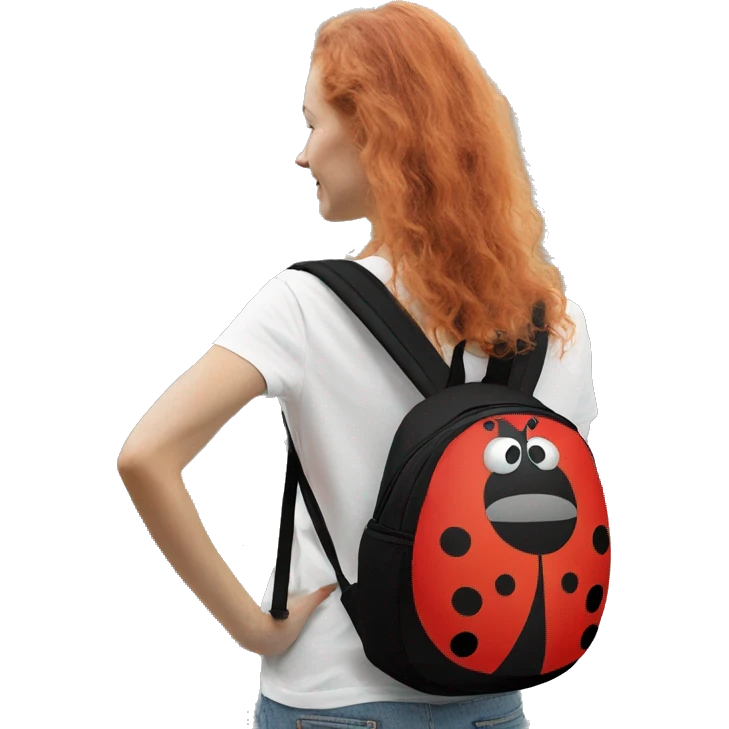 ladybug backpack emoji