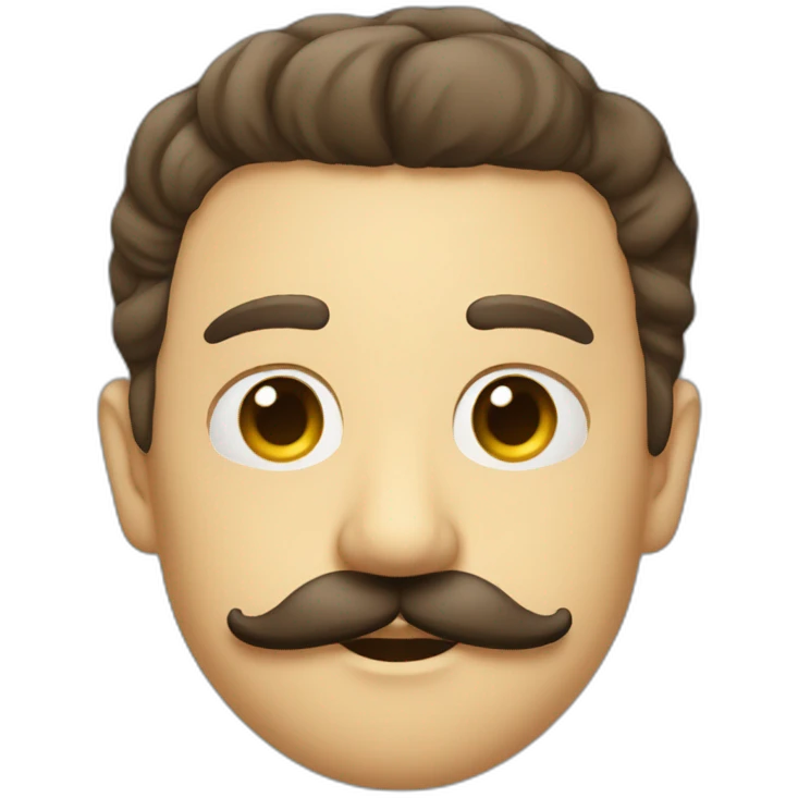 Petite moustache carré emoji