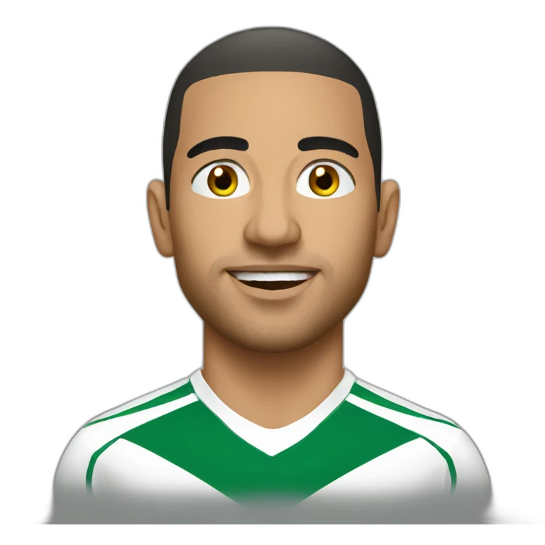 Algerian football player  emoji