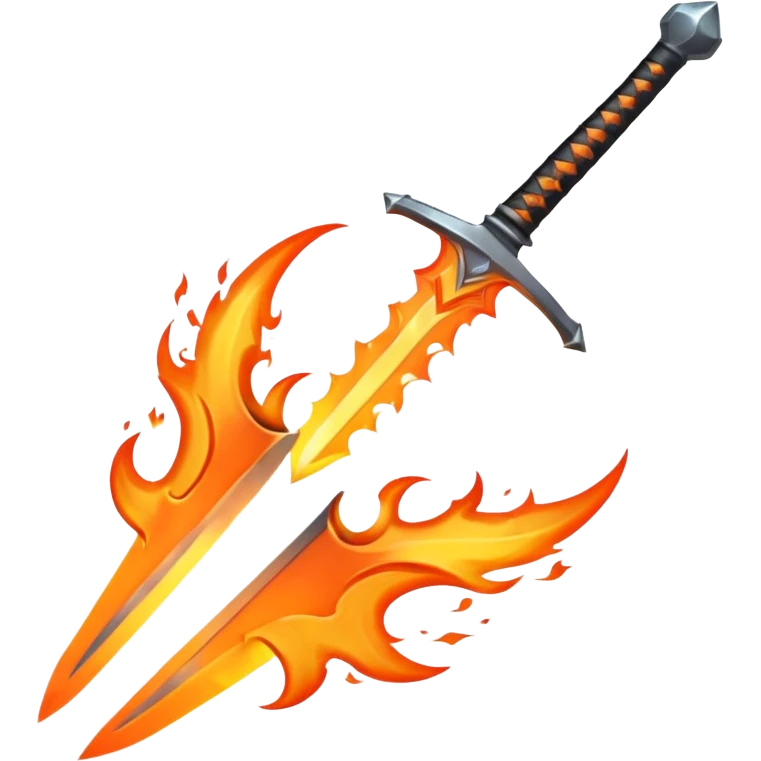 sword and fire emoji