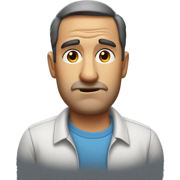 frowning dad emoji