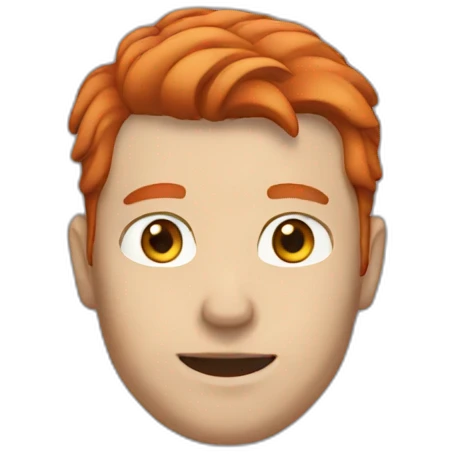 White Man with red hair emoji
