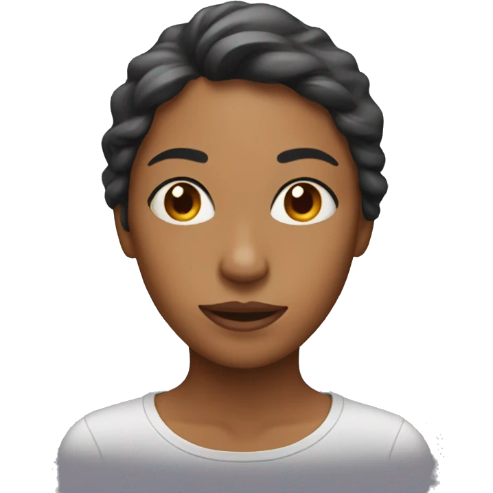 woman with heat emoji