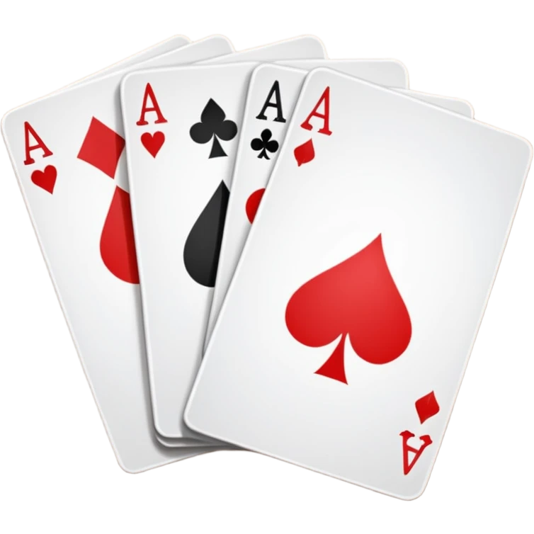 two pairs of aces playing cards emoji