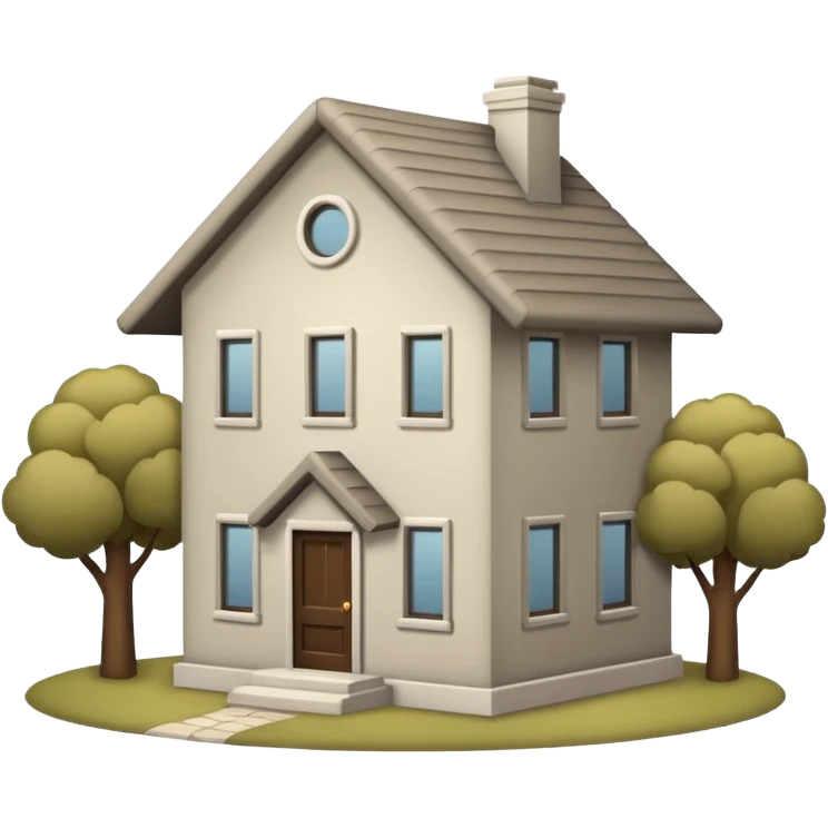 A House Emoji (like this one:🏡),but the color Is Greige Comfy emoji