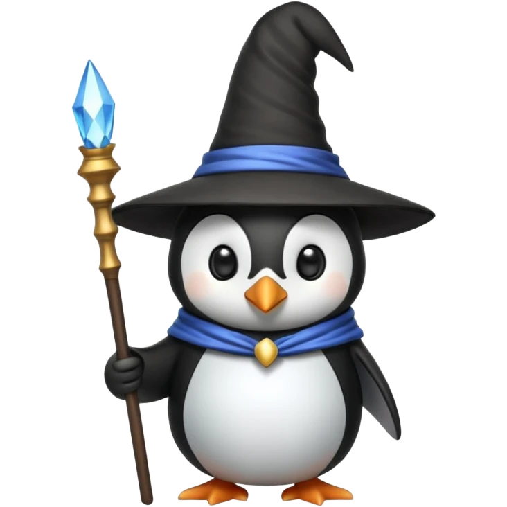 Penguin Wizard emoji