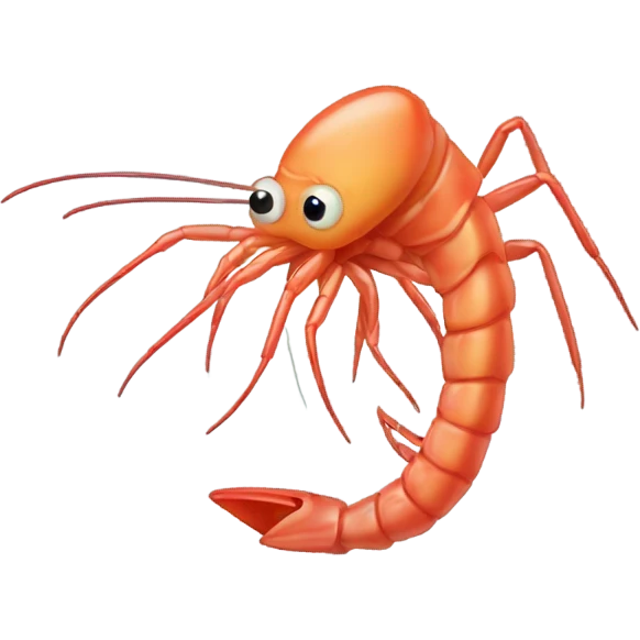 Shrimps with tack emoji
