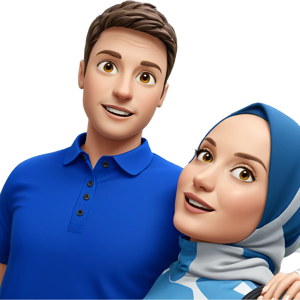 boy and girl outdoors emoji