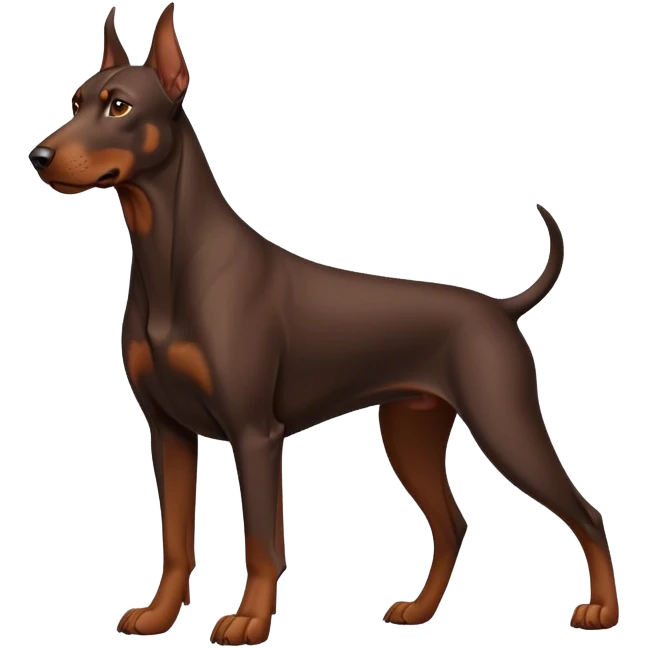 Brown Doberman emoji