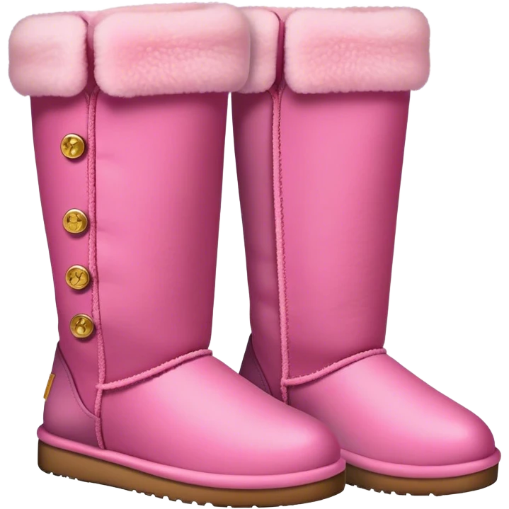 Uggs with pink bell emoji
