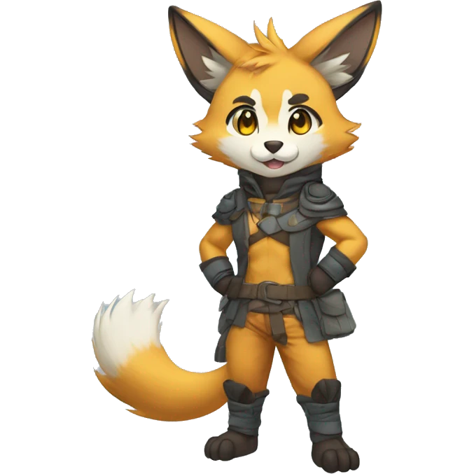 Kemono-style, Chibi, Anthro-Fur-Sona-Fakémon, apparels, Full Body emoji