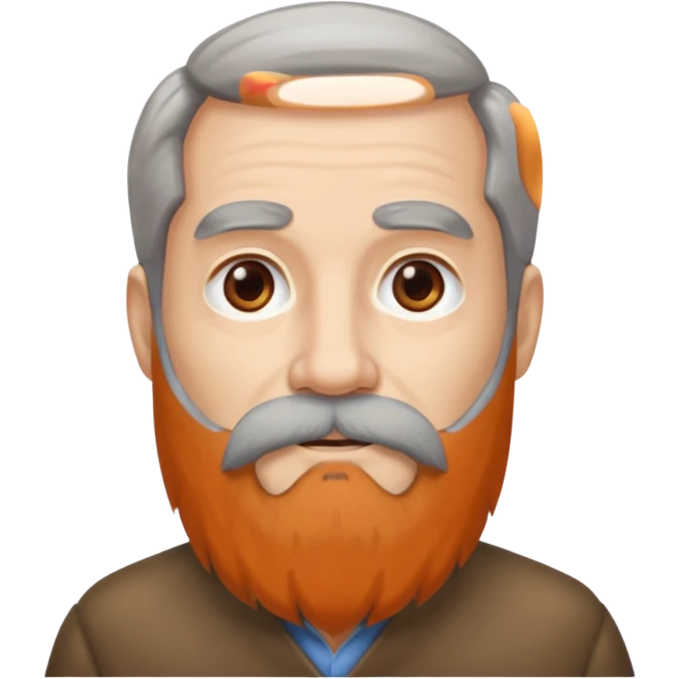 No face, only beard. ANd longer beard emoji