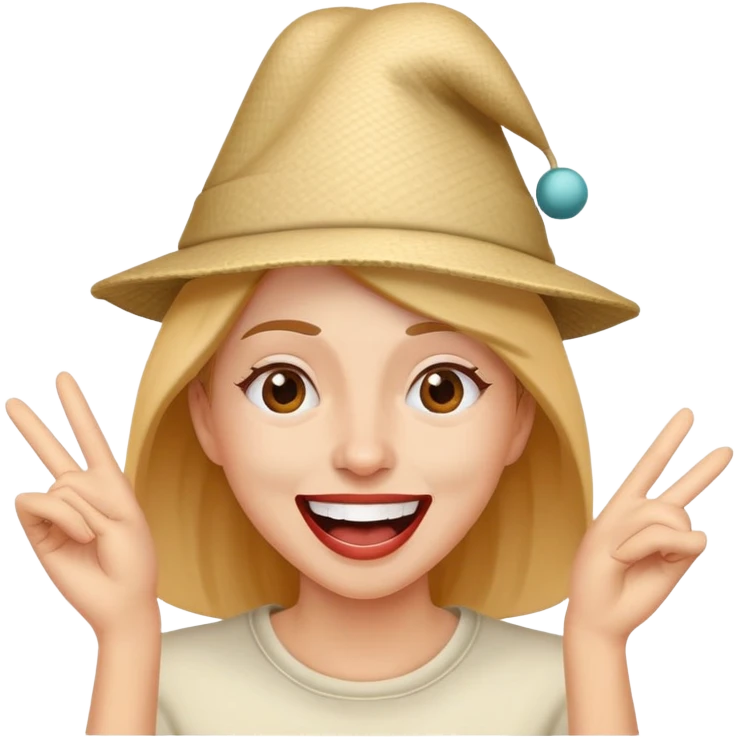 a woman making a bad decision and acting like a fool emoji