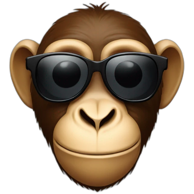 monkey with shades emoji