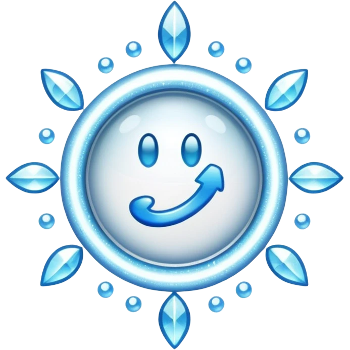 glitter white symbol of health + emoji