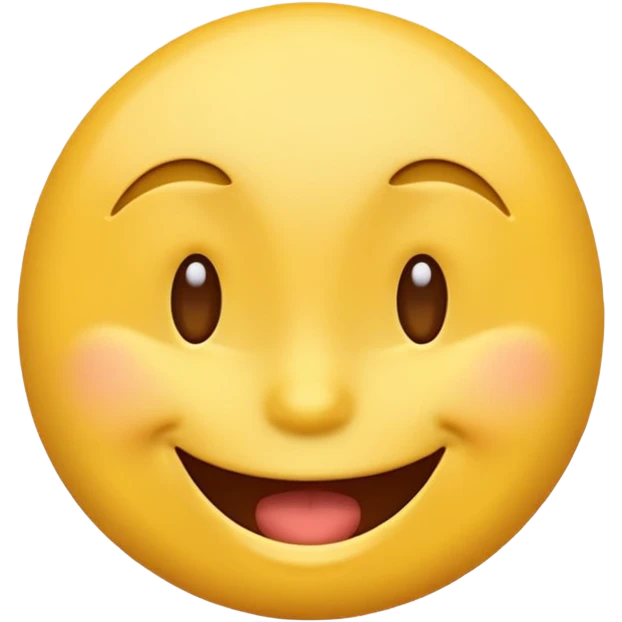 Classic yellow emoji Happy laughing and winking with no tears emoji