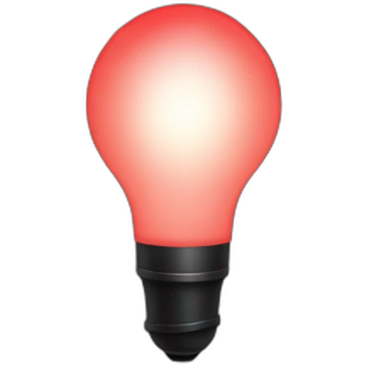 spotlight shining red light emoji