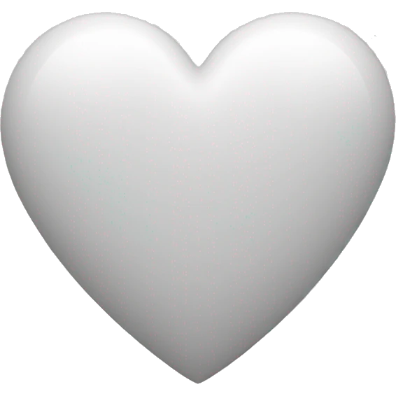 Heart white emoji