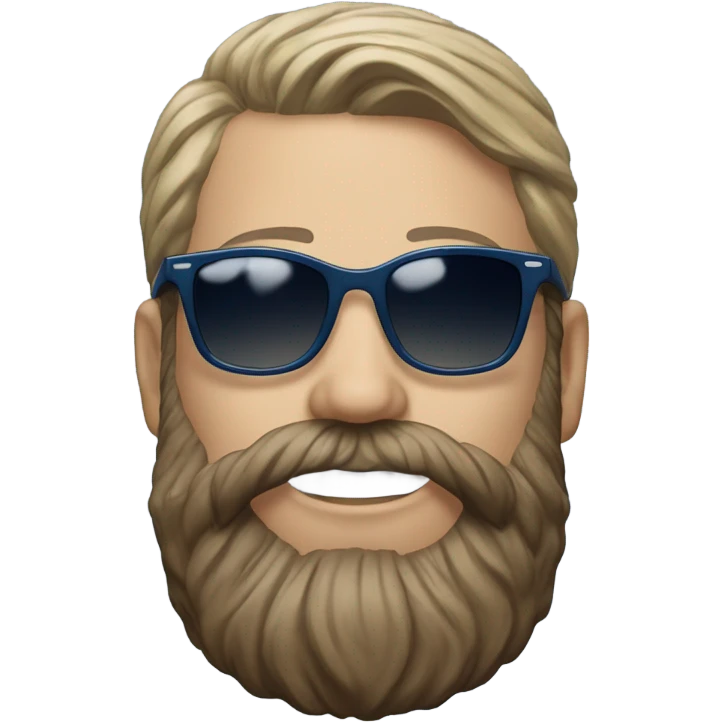 realistic portrait of bearded male with Rayna shades and Tampa bay rays fitted emoji