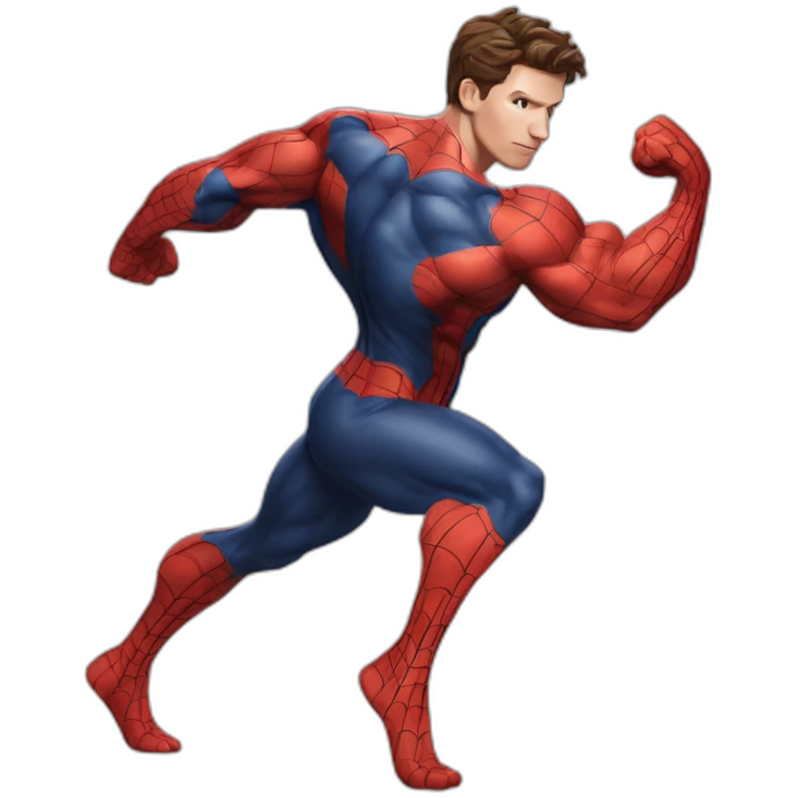 Tom Holland spiderman bodybuilder emoji