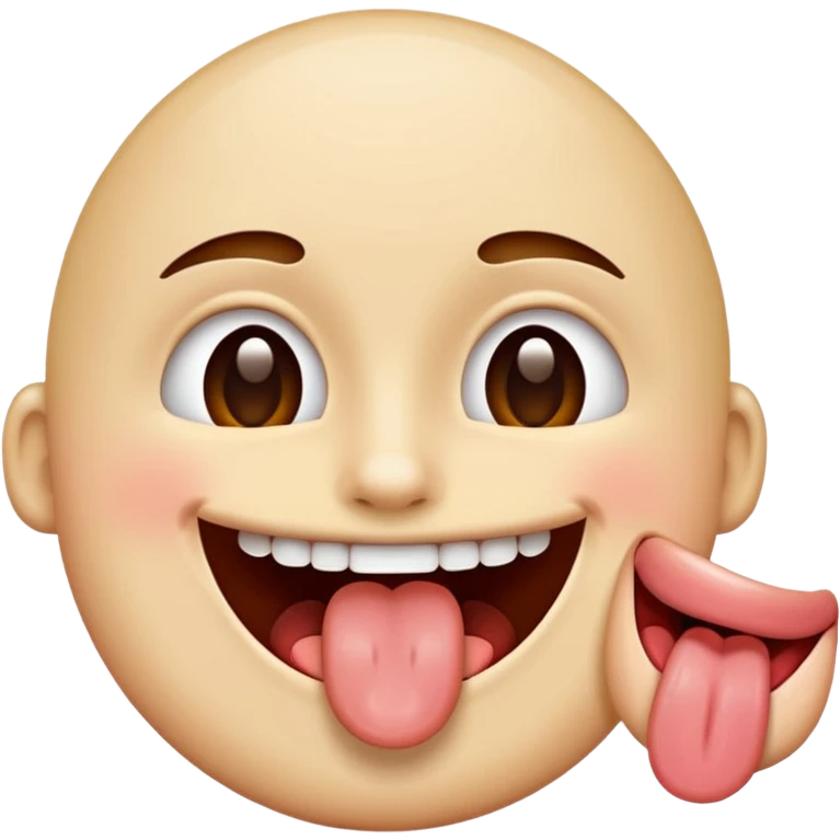 Tong sticking out emoji