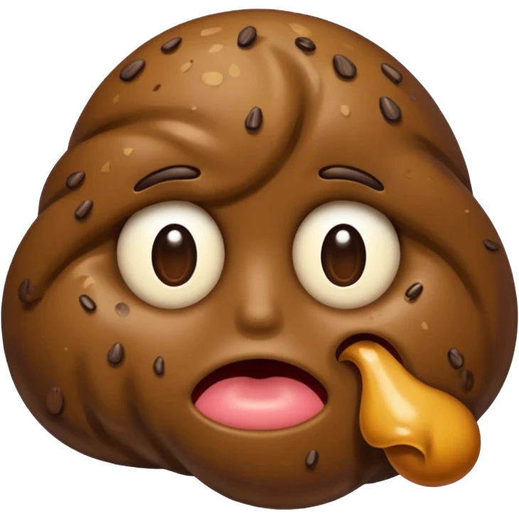 Poopy face emoji