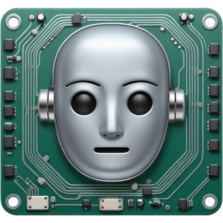 ai chip no face emoji