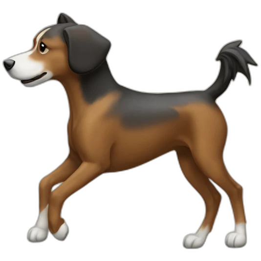 chien sur un cheval emoji