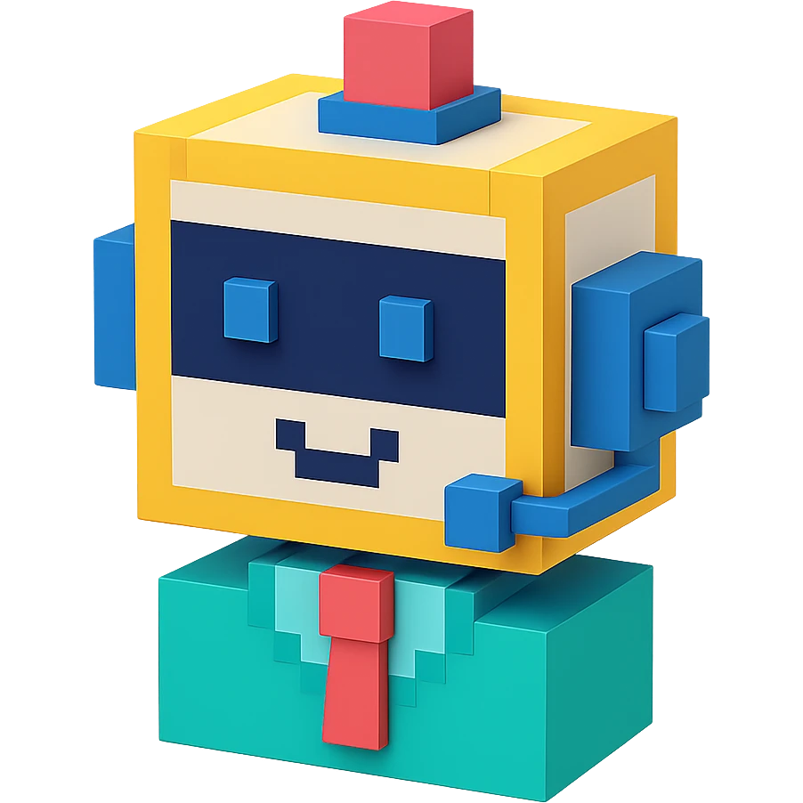 friendly robocop like ai sales teammate (head only) emoji