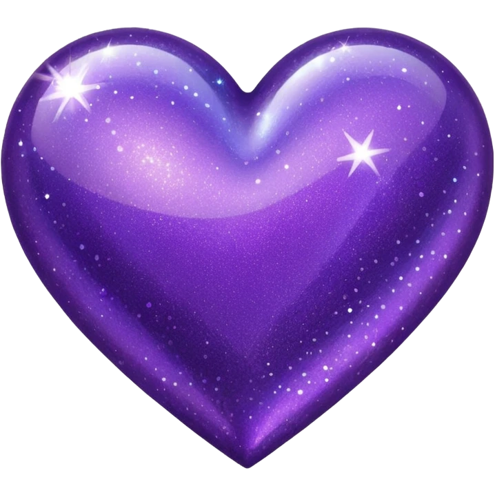 purple glitter heart emoji