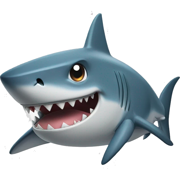 shark flexing biceps emoji