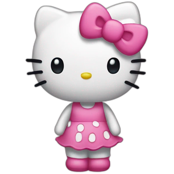 Hello kitty debout emoji