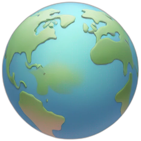 Colorful earth pale colors emoji