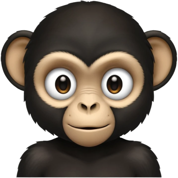 Black monkey wearing I’m black t shirt emoji