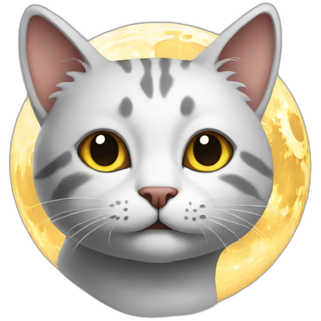cat at moon emoji