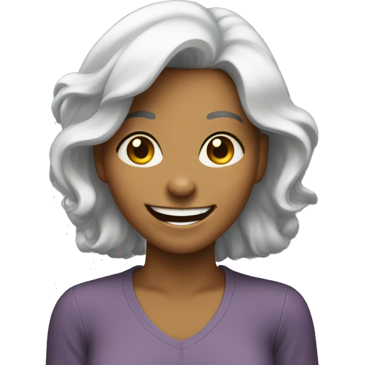grinning woman emoji