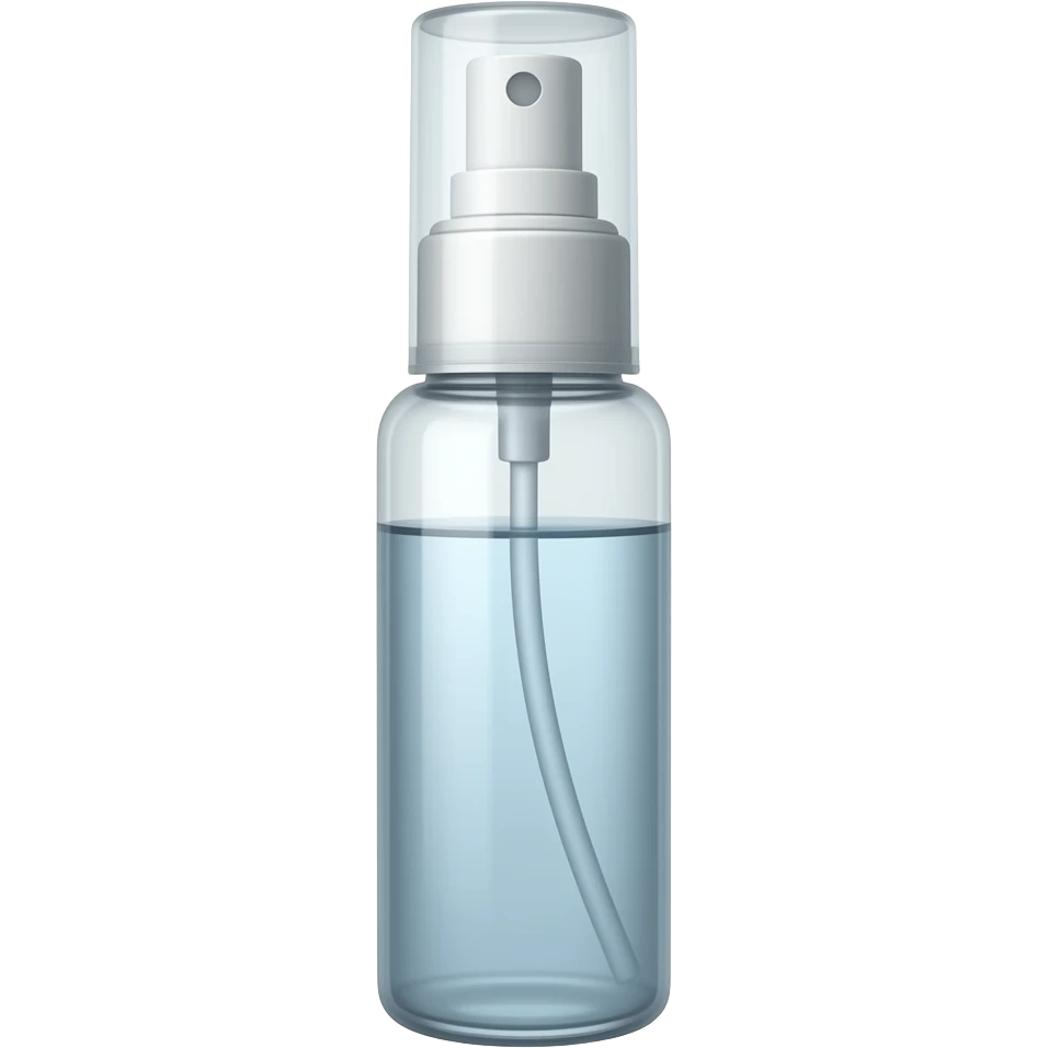 spray with face emoji