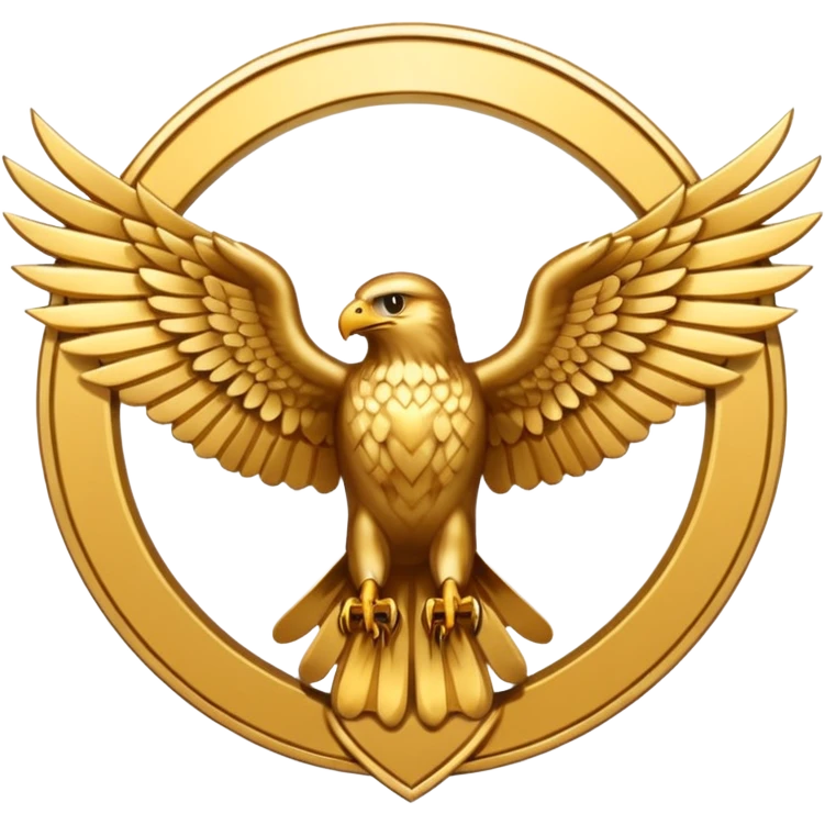 Hawk emblem emoji