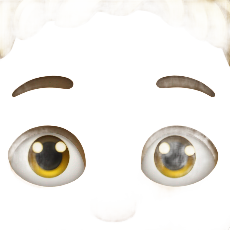 Creepy eyes open with dark circles under eyes emoji