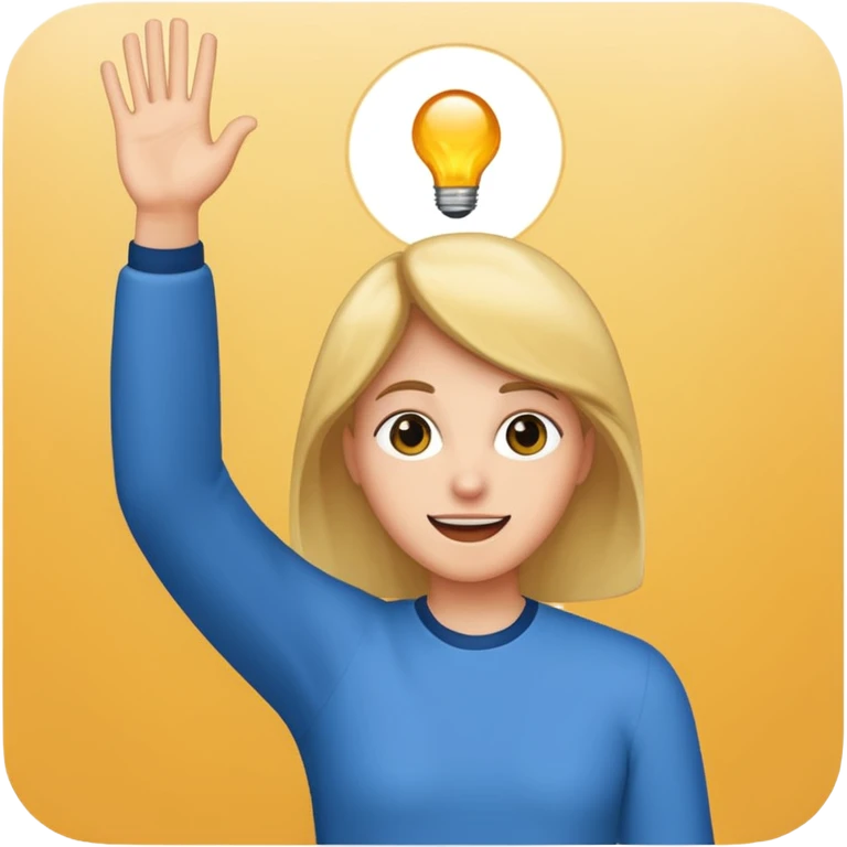 When you prove a point so you raise your hand like “ told ya “ emoji