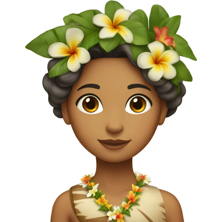 Native Hawaiian girl emoji