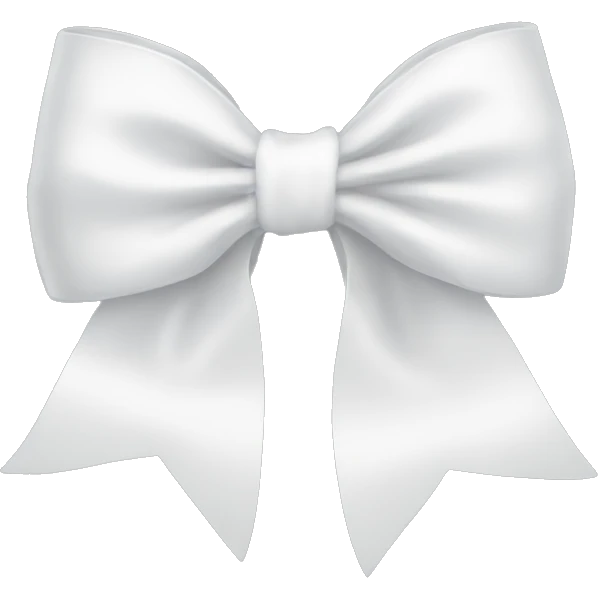 white bow emoji