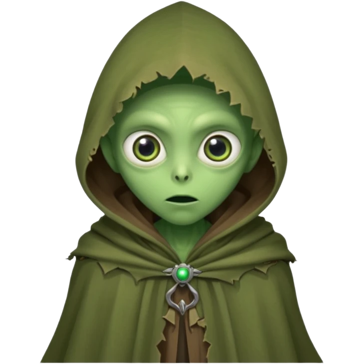 alien living in desert just face  emoji