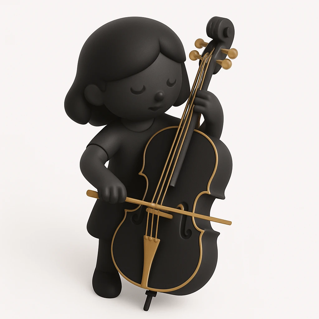 girl playing cello emoji