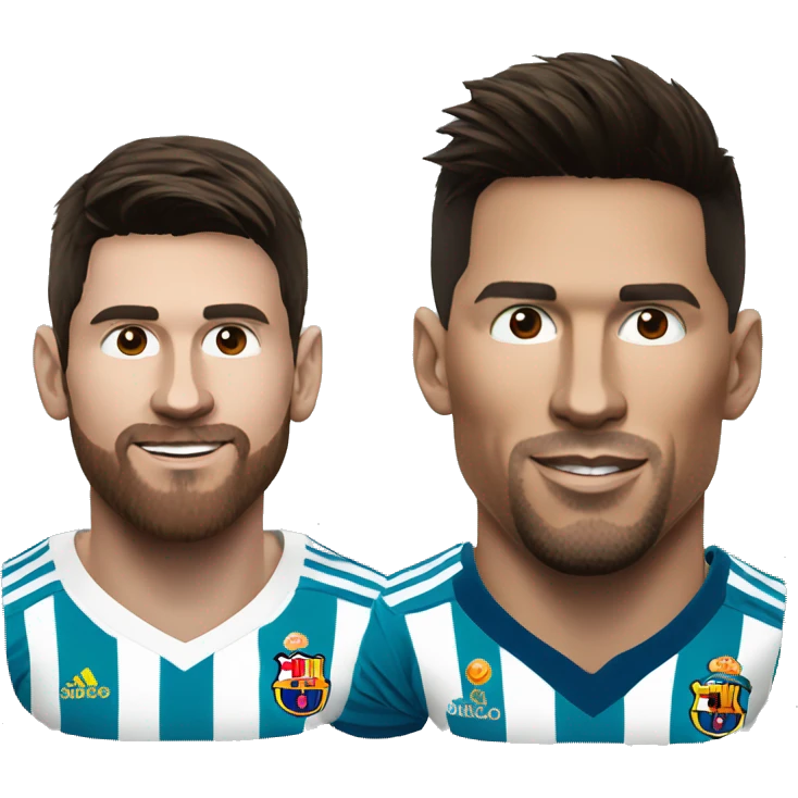 Messi and ronaldo emoji
