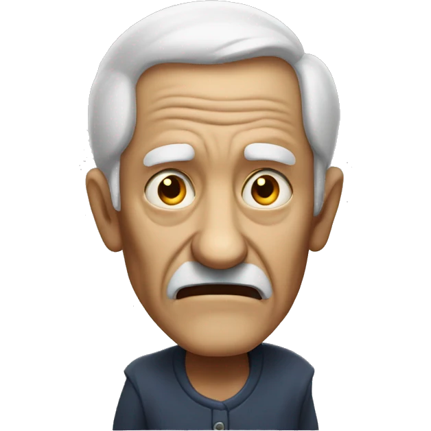 Scary old man  emoji