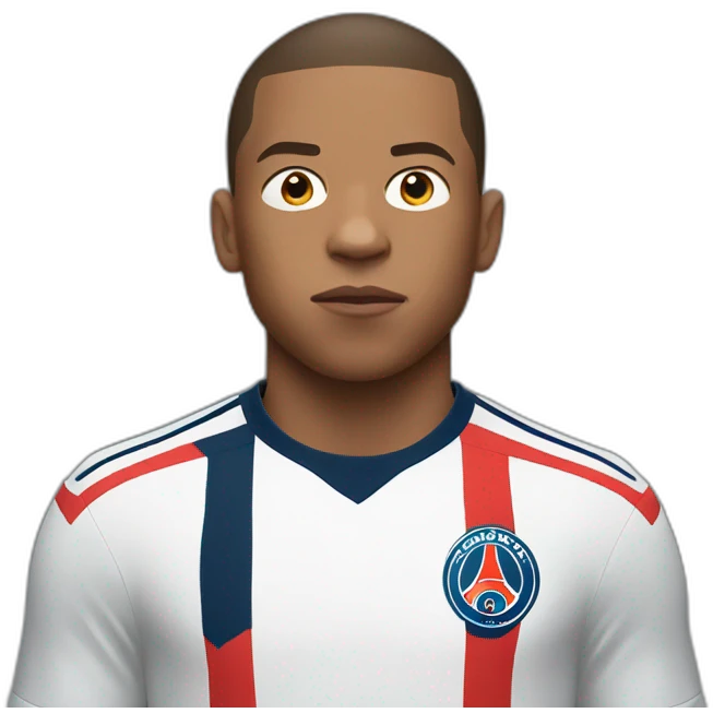 mbappe Open him eyes wide, shocked emoji