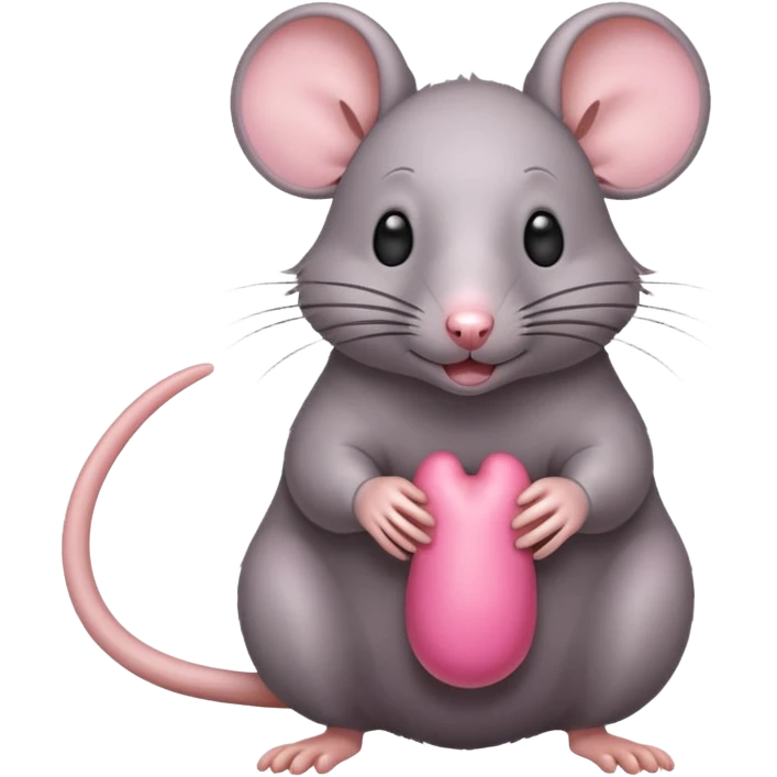 Rat showing his wiener emoji