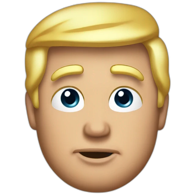 Donald Trump nine months pregnant belly emoji