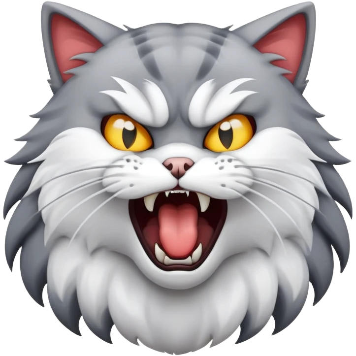 Hissing cat emoji